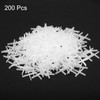 HARFINGTON 200pcs Tile Spacers 1mm Hard Plastic Cross Tiles Leveler