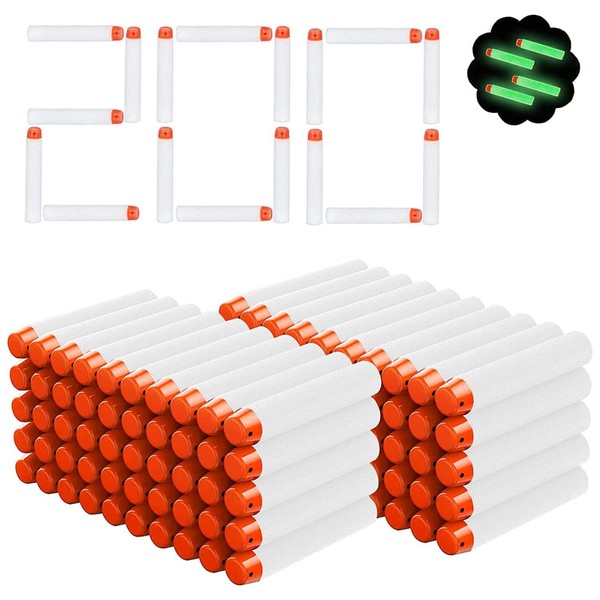 Darts Arrows Glow In The Dark Bullets for Nerf 200