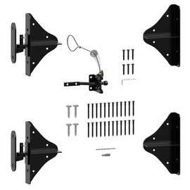 SANKINS Anti Sag Gate Frame Kit Hardware, 90 Degree Right Angle Gate Hinges, Gate Fence Kit with Gate Latch for Wooden Fence, Driveway Gates, Corral Gates, Wood Windows