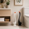 Swan Toilet Brush Set for Bathroom Cleaning – Long Handle