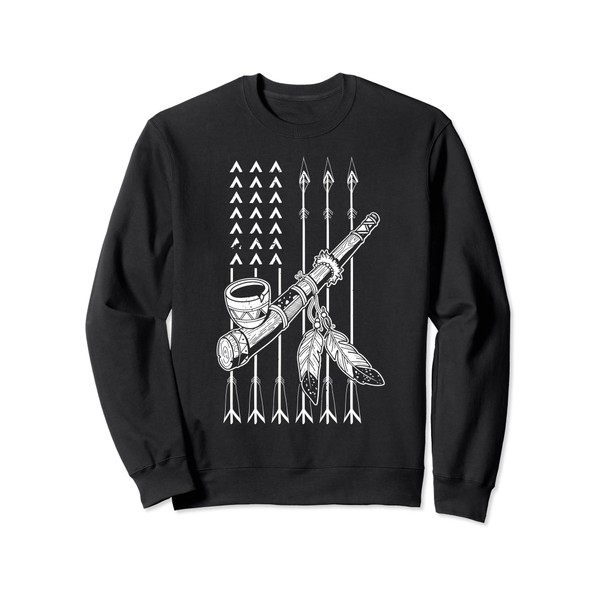 Pipe ceremonial prayer national headdress USA founding peace Sweatshirt