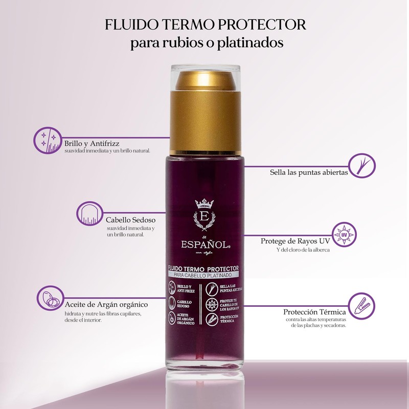 El Español con Stylo - Fluido termoprotector para cabello rubio
