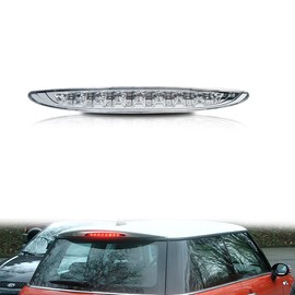 ADIIL Clear Lens Bright Red 8-LED 3rd Brake Stop Tail Light Kit Compatible With 2002 2003 2004 2005 2006 MINI Cooper OEM High Mount Brake Lamp