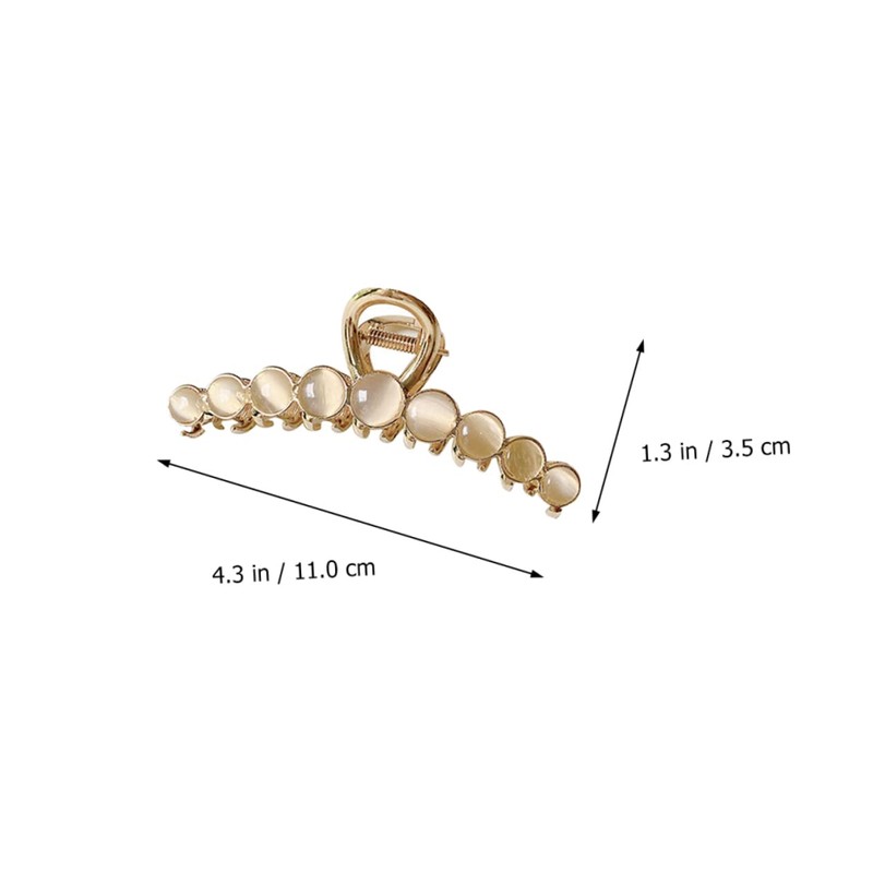 WOONEKY 1pc Cat Eye Alloy Hair Clip for Women and