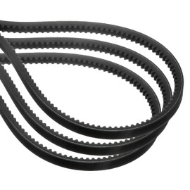 sourcing map 3 Pcs AX49 EPDM V-Belt, Raw Edge Cogged Industrial Rubber V Belt 1/2" Width x 49" Inside Circumference