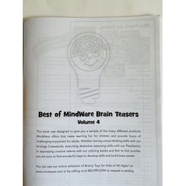 MindWare Lot of 2 Best of MindWare Brain Teasers Volume 4 & 6 Venn Perplexors Dot to Dot