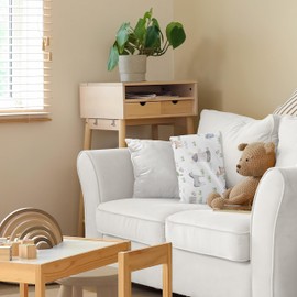 Sweet Jojo Designs Farm Animals Boy Girl Unisex/Gender Neutral Mini Pillow with Pillowcase Toddler Neck Airplane Travel Essentials Small 12 x 8 in Must Haves Tiny Sleeping Pet Kid Watercolor Farmhouse