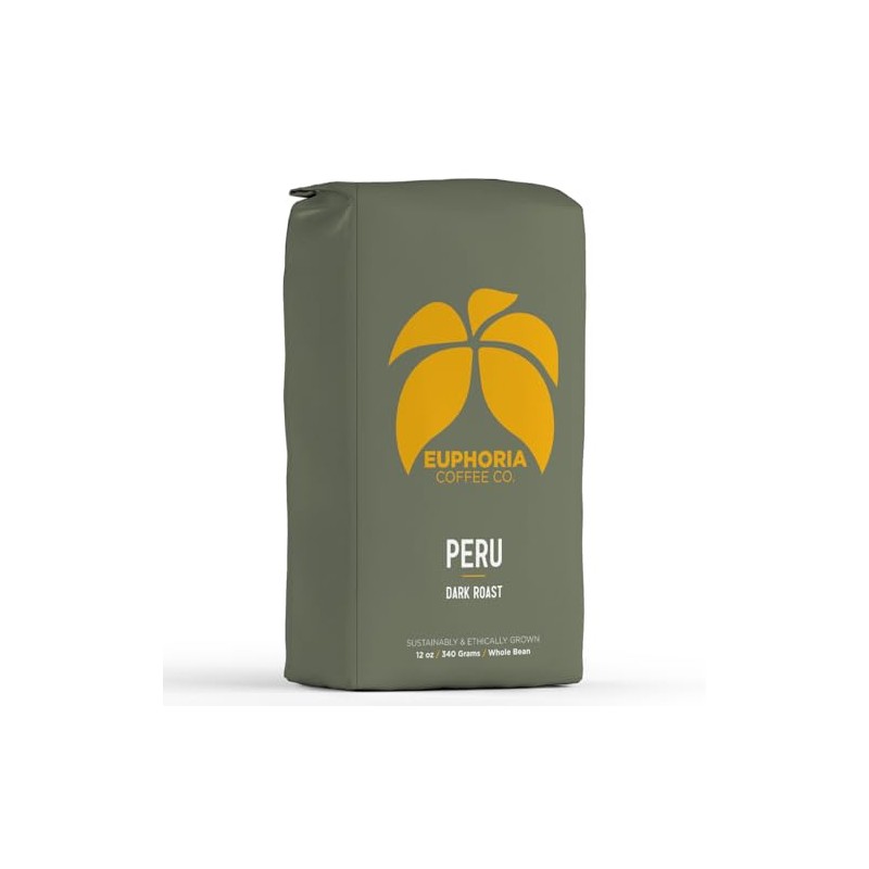EUPHORIA COFFEE CO. Peru Whole Bean Coffee - Dark Roast