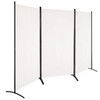 Giantex 6 Ft Tall 3 Panel Room Divider White, Lightweight