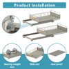 HOMEBOSILY Under Sink Organizer, 2 Pack Pull Out Kitchen Cabinet