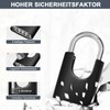 ZHEGE Combination Lock, 4-Digit Resettable Combination Padlock, Weatherproof Theft Proof