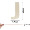 Wooden Letters 12 Inch, Big Wooden Letter J Shapes Cutouts