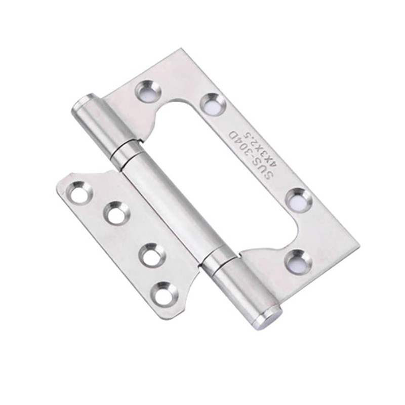 Stainless Steel Hinges, Small Flush Door Hinges with Screws, Smooth