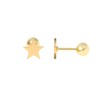 Made by Nami Stainless Steel Star Earrings Gold Waterproof Jewellery
