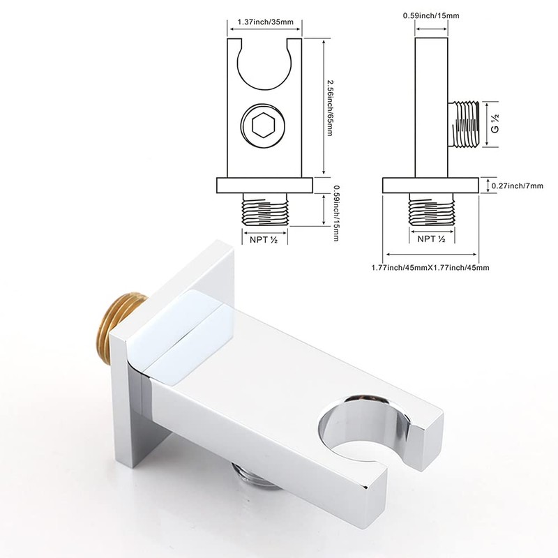 Gaosin Brass Handheld Shower High Pressure Single Function Hand Shower
