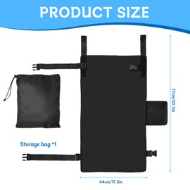 ROYUEXT Toddler Airplane Bed Toddler Airplane Seat Extender Aeroplane Bed for Children Kids Seats Extender with Safety Straps and Storage Pocket (Black)