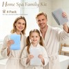 4 Pack Exfoliating Washcloth Towels, Extra Long Back Scrubber for