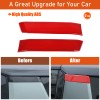 carworld66 Car Tailgate Side C-Pillar Top Trim Cover ABS For