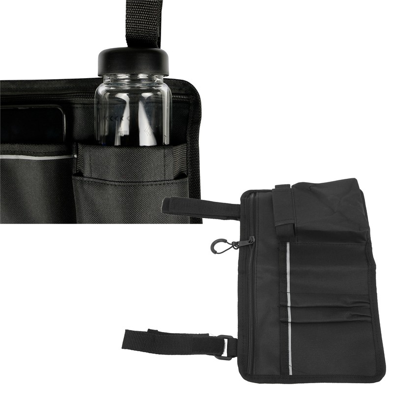 Wheelchair Side Storage Bag Organizer Waterproof Multi Pocket Armrest Pouch