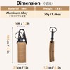 JEELAD Key Ring, Carabiner, Tactical Ring, Velcro, Molle Key Holder,