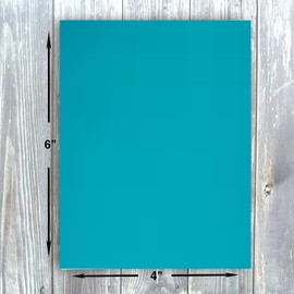 Hamilco Colored Scrapbook Cardstock Paper 4x6 Card Stock Paper 65 lb Cover 100 Pack (Coral Teal)