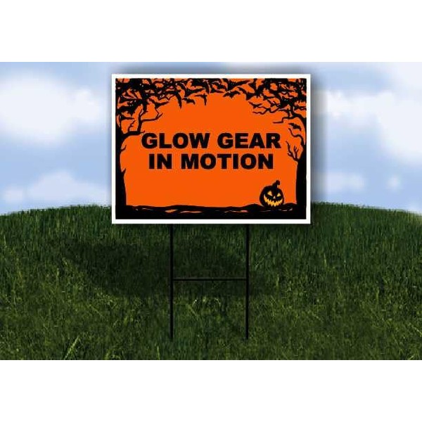 GLOW GEAR IN MOTION Halloween Bats and Jack O Lantern