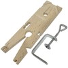 8" HARDWOOD BENCH PIN (PREMIUM) / Clamp Jewellers V Slot