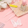 Pack of 2 Glass Nail File Round Double-Sided Cuticle Pusher
