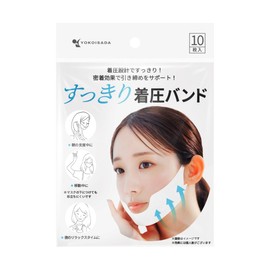 Nippon Mask, Neat Compression Bands, 10 Pieces (Set of 3), Non-woven Fabric, Tightening, Face Bands, Lift-Up, Care, V-Line, Sagging, Firmly Adhesion, Relief, Ear-Hung Type, Face Line, Lifting, Small