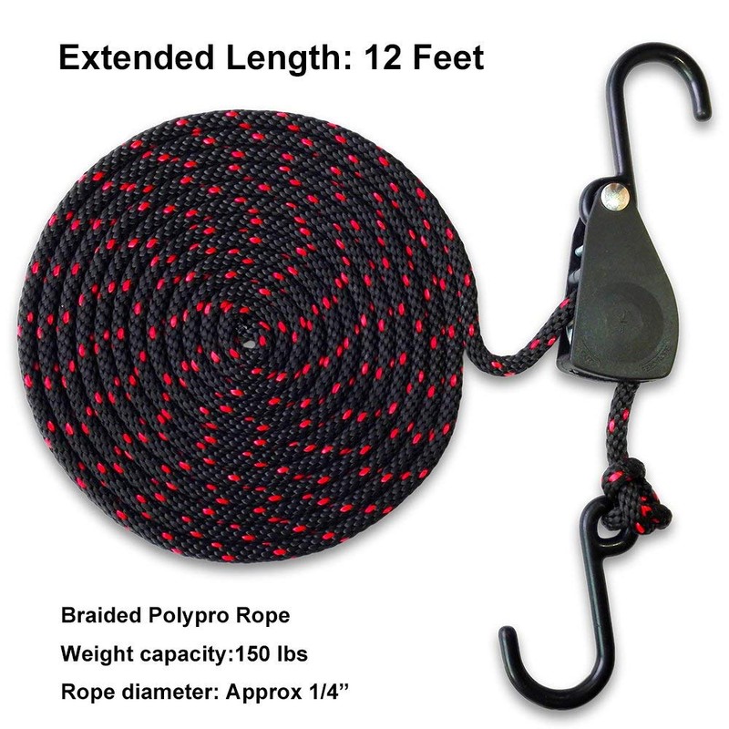 Kayak Tie Down Straps Canoe Bow and Stern Heavy Duty