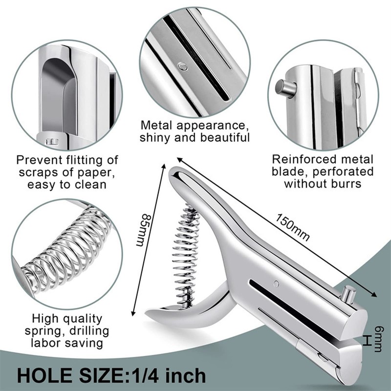 Candeon Single Hole Punch for Paper, 3 mm Hole Punch,