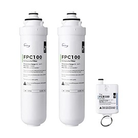 iSpring F3RCD100 1-Year Replacement Filter Pack for RCD100 RO System Countertop, Includes FPC100 x2, FCB100 x1, 3 Pieces