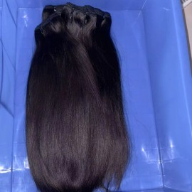 Raw Cambodian Hair Vendor 100% Human Hair Extensions Bundles Straight Natural Body Wave Silky Burmese Curly for Black Womancolor: straight bundle 1piece, Stretched Length: 6 Inches