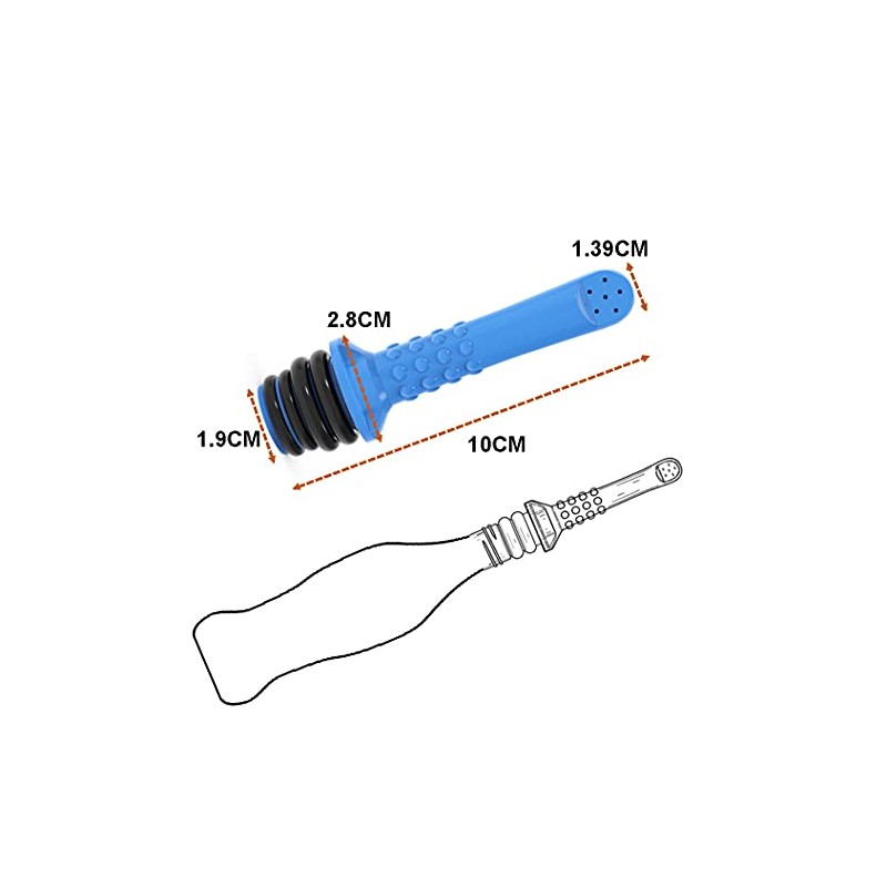 Portable Travel Bidet Sprayer, 10cm Length, Blue and Mint Green,