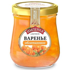 Sea Buckthorn Preserves with Sugar "Jam Empire" 19.4oz/550g Organic Imported Non-GMO Jam Spread Oblepiha