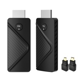 eppfun HDMI Wireless Transmitter and Receiver, Extender zum Streamen von Video und Audio vom Laptop/PC zum Monitor Projektor TV, HDMI Funkübertragung Dongle