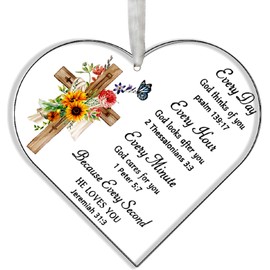 Christian Gift for Women, confirmation gifts for girls, Acrylic Plaque Keepsake Decoration Inspirational Spiritual Religious Gift with Bible Verse and Prayer, Catholic Gift Baptism Gift Scripture Gift