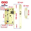 AGB Internal Door Lock Recessed Bathroom Accessory for Bathroom WC