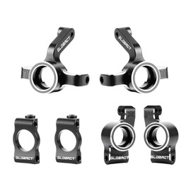 GLOBACT Aluminum Spindles & Caster Blocks & Rear Hubs Set for LOSI 1/24 Micro-B 1/28 Micro-T RC Upgrade Parts Replace LOS-1982 LOS-1984 LOS-1983