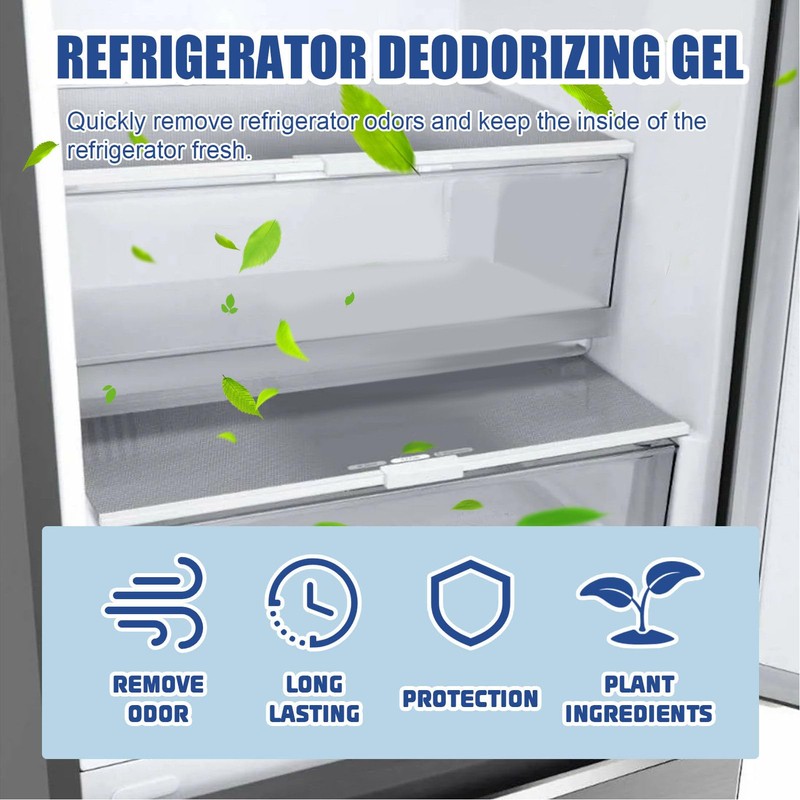 Bewinner Rridge Deodorizer Gel for Smart Home, Reusable Refrigerator Deodorizer,