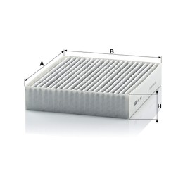 Original MANN-FILTER Interior Filter CUK 1830 – Pollen filter with active charcoal – For passenger cars