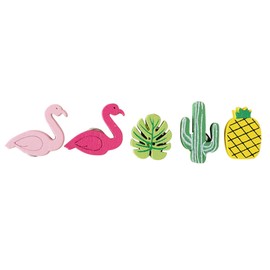 KALUROIL 50 Pieces Pin Board Needles Beautiful Flamingo Decorative Push Pins for Bulletin Board, Photos Wall, Cards and Cork Board Board