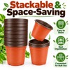 75-150 Pack Flexible Nursery Pots for Seed Starting – Soft