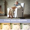 30X 12X Magnifying Glass with Light and Stand, 3-Color Stepless