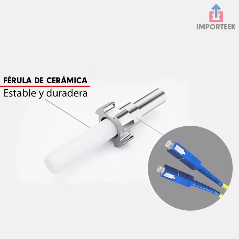 Importeek Cable Fibra Optica Internet Modem 3 Metros Sc A