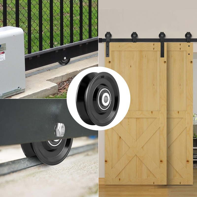 Skelang 4 In V-Groove Wheel Caster, Slide Gate Wheel with