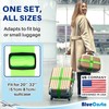 Luggage Straps for Suitcases - TSA Approved - Neon Green,