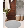 andiamo Arezzo Soft Bathroom Rug, Washable Bath Mat, Absorbent and