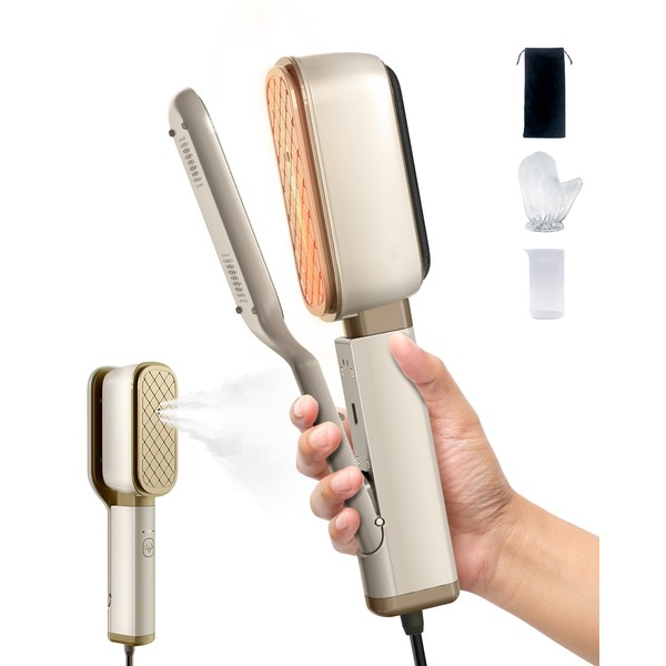 Press Iron Steamer for Clothes Portable: 3-in-1 Mini Handheld Press