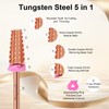 5 in 1 Nail Drill Bit, Tungsten Carbide Multi-Function Bit